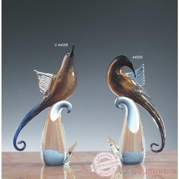 Oiseau tropical en verre Formia -V44058