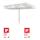 Parasol Sywawa Breezer cru et blanc -7160SV8860