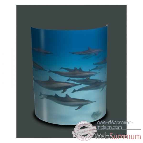 Applique murale faune marine banc de dauphins -FM1322APP