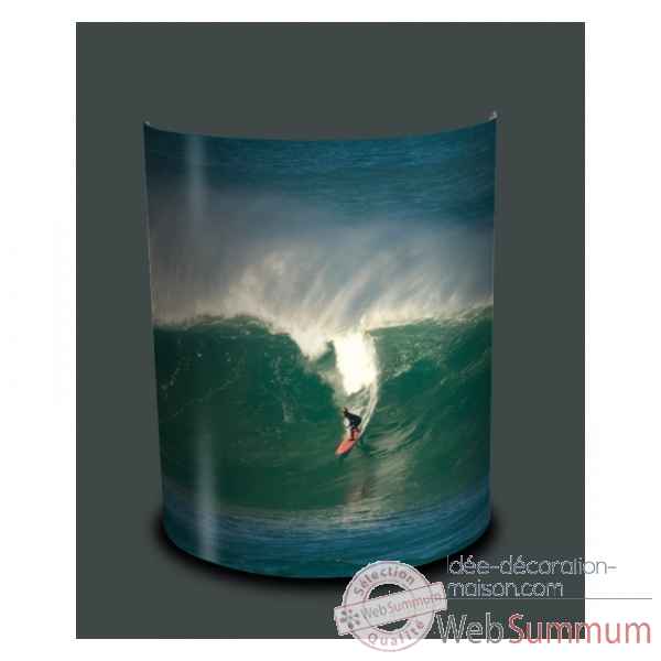 Applique murale sports et loisirs surfeur sur la vague -SL1321APP