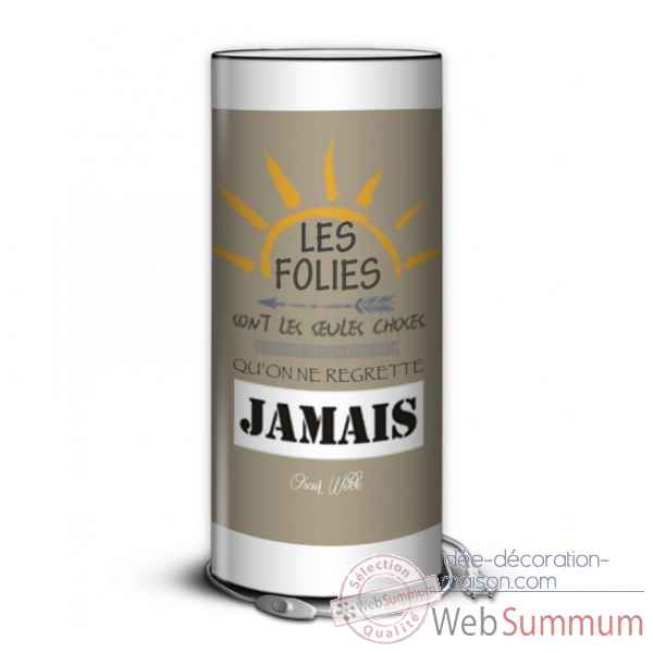 Lampe collection color citation les folies -CO1630