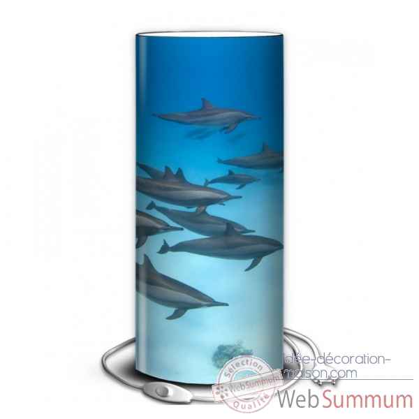 Lampe faune marine banc de dauphins -FM1222