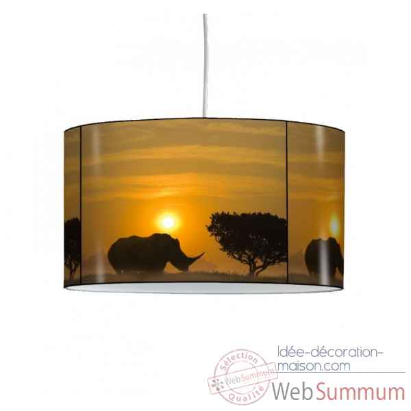 Lampe suspension animaux sauvages rhinoceros -AS1424SUS