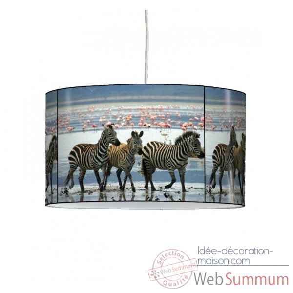 Lampe suspension animaux sauvages troupeau de zebres -AS1220SUS