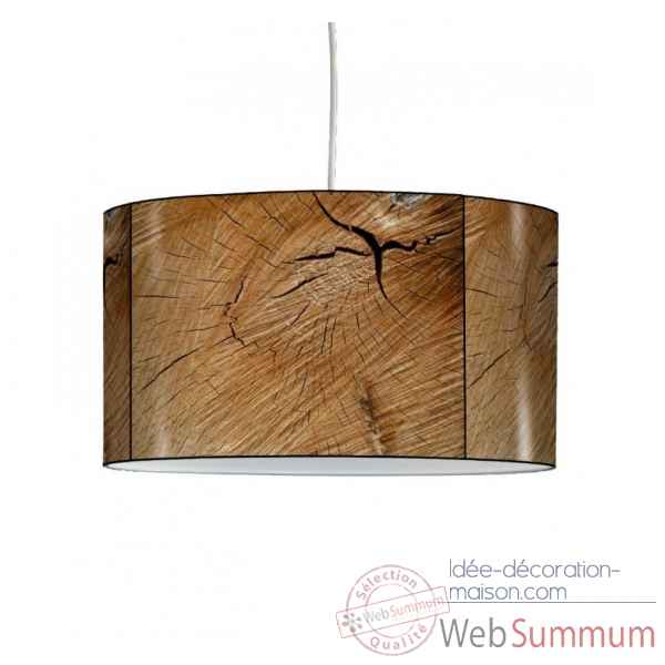 Lampe suspension collection matieres tronc en bois -MAT1321SUS