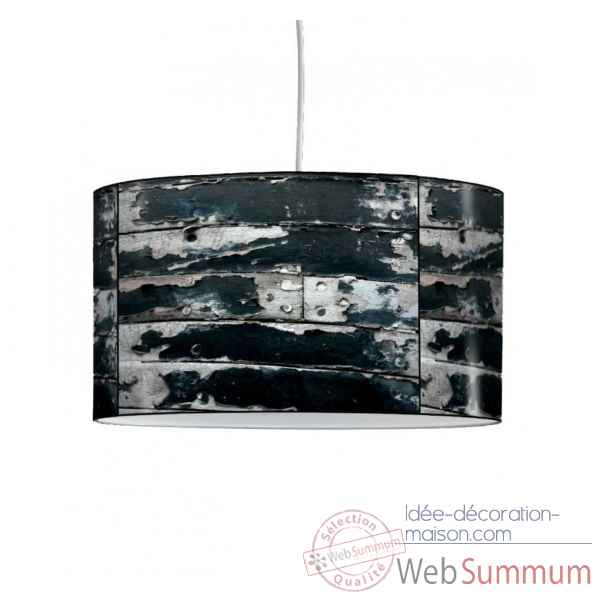 Lampe suspension collection matieres vieu bois peint -MAT1323SUS