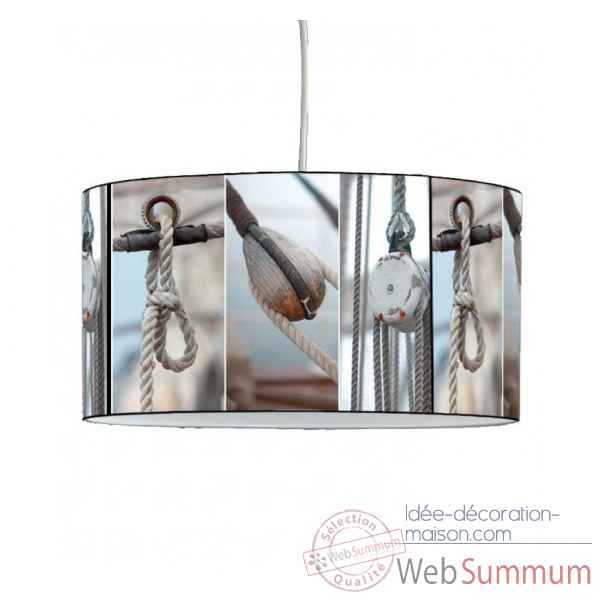 Lampe suspension collection plisson poulies -PL1618SUS