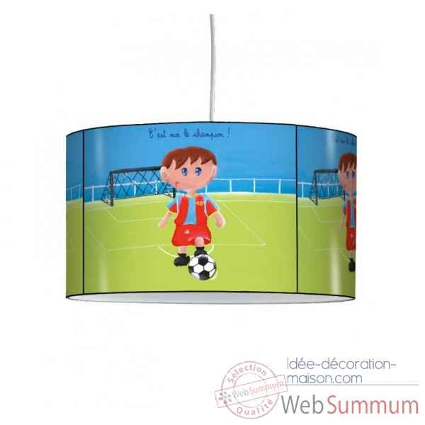 Lampe suspension enfant garcon football -EN1203SUS