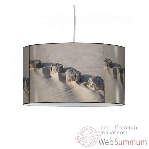 Lampe suspension marine bois sur la plage -MA1429SUS