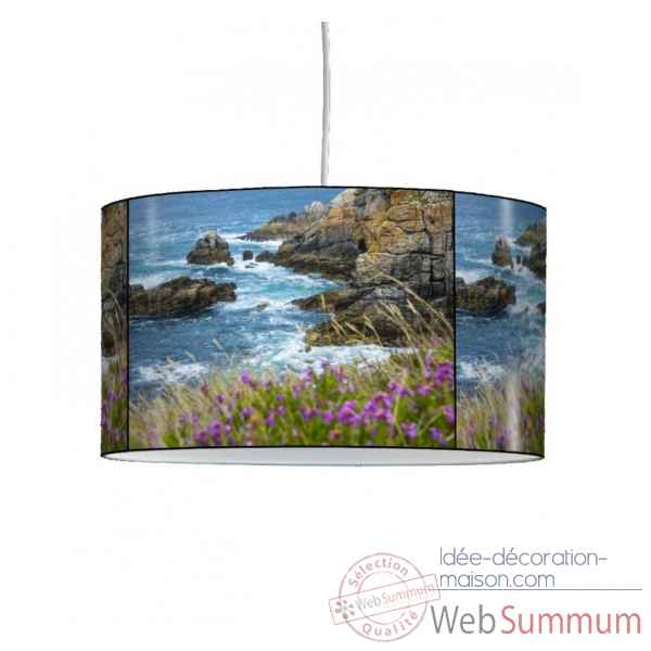 Lampe suspension marine rochers et fleur -MA1431SUS