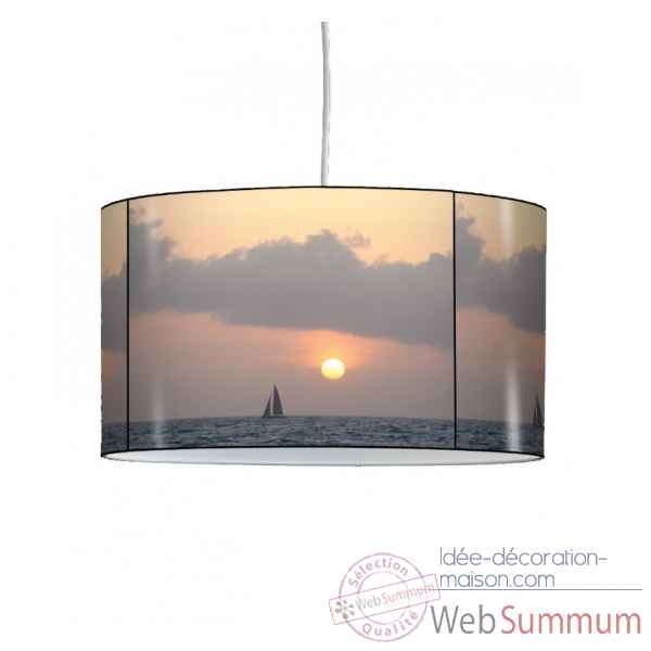 Lampe suspension marine voilier et soleil -MA1446SUS