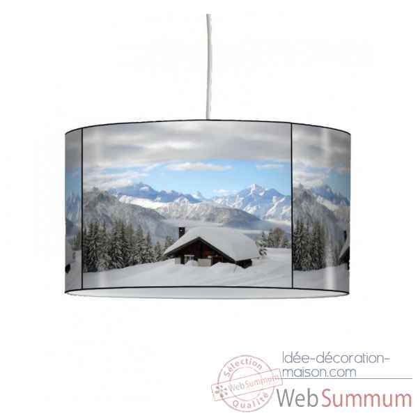 Lampe suspension montagne chalet sous la neige -MO1206SUS