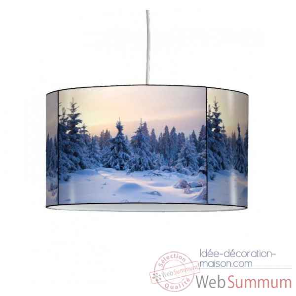 Lampe suspension montagne sapin en hiver -MO1212SUS