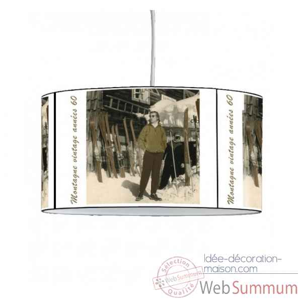 Lampe suspension montagne station vintage -MO1640SUS