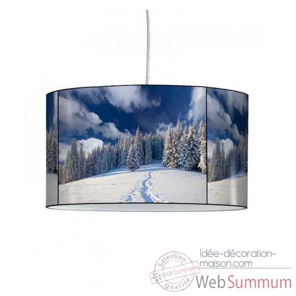 Lampe suspension montagne traces dans la neige -MO1534SUS