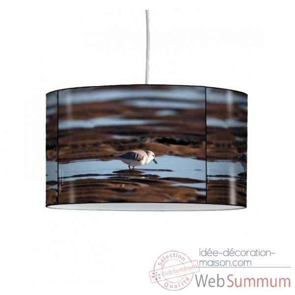 Lampe suspension oiseaux becasseau sanderling -OI1308SUS