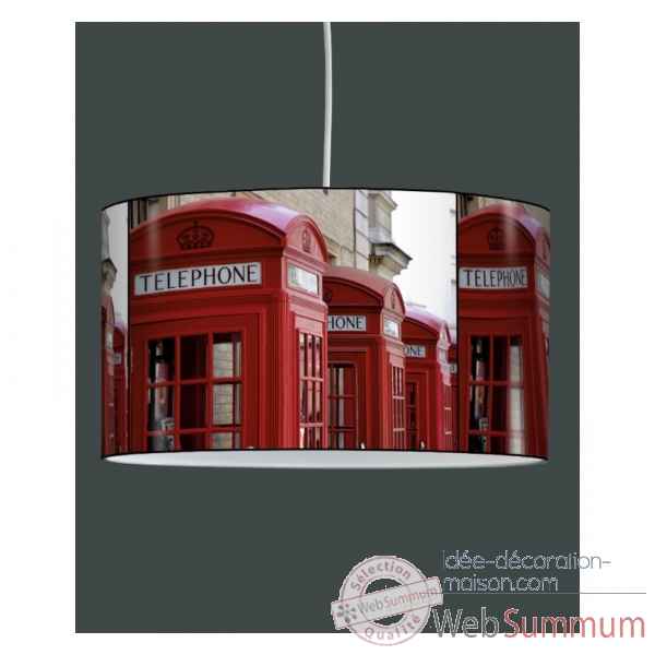 Lampe suspension ville cabines telephoniques anglaises -VI1213SUS