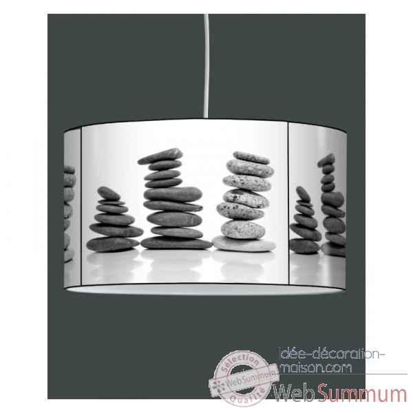 Lampe suspension zen design galets empiles -ZE1324SUS