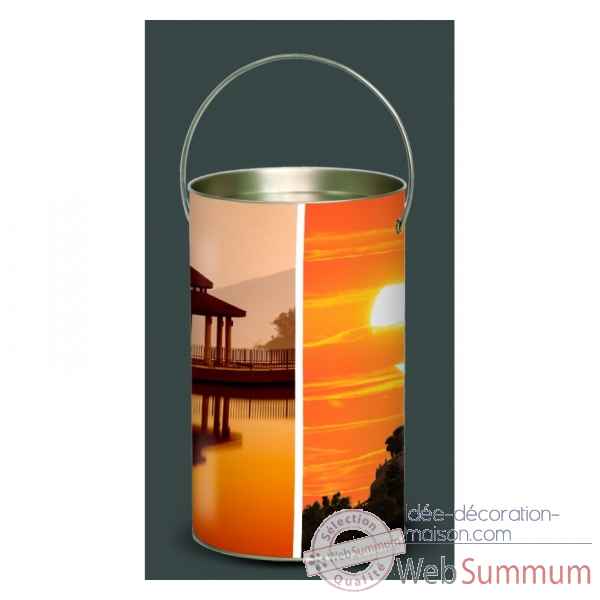 Lanterne zen bouddha coucher de soleil -ZE2LAN