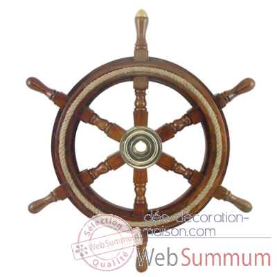 Barre a roue avec cordage o. 60 cm Produits marins Web Summum -268