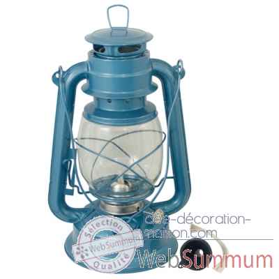 Lampe tempete bleue, h. 265 mm Produits marins Web Summum -0301