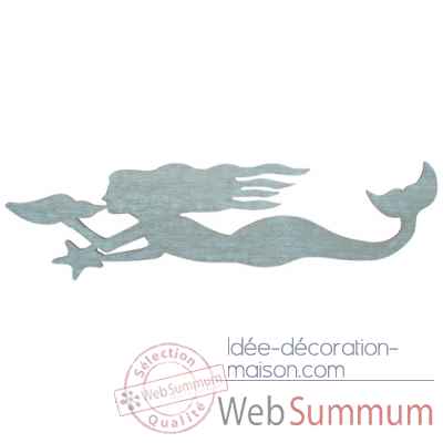 Sirene murale, l.72 x h.17 x l.1 cm - (u.v x 2) Produits marins Web Summum -0119