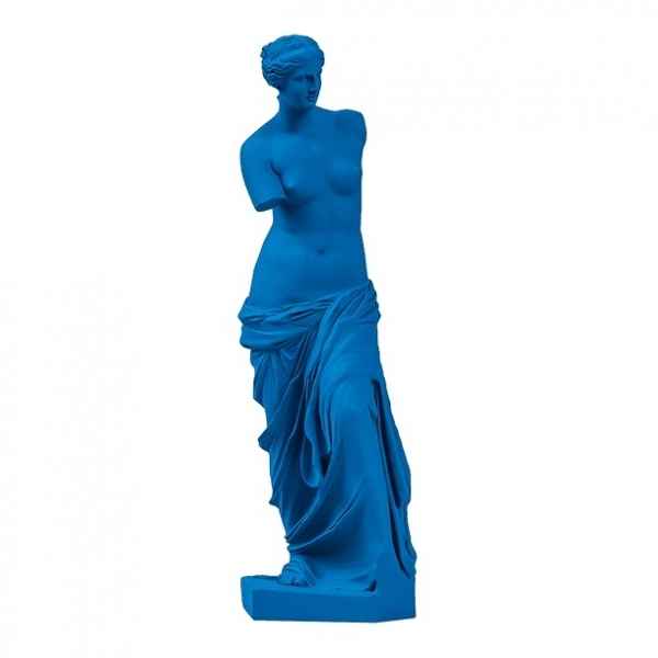 Reproduction statuette musee Venus de Milo POP art grec bleu clair Aphrodite -RB002327