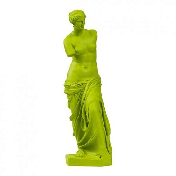 Reproduction statuette musee Venus de Milo POP art grec vert Aphrodite -RB002329