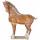Sculpture cheval tang verniss couleur ocre artisanat Chine -cer014-o