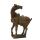 Sculpture cheval en terre cuite tte tourne artisanat Chine -cer061