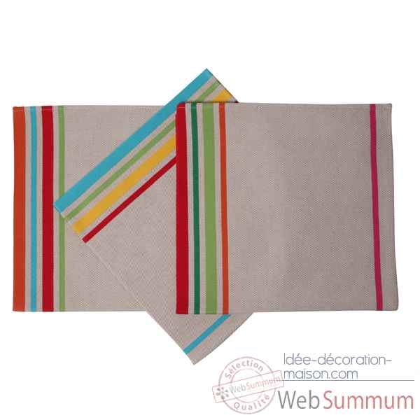 Serviette ourle Artiga Corda Metis Multicolore 53 x 53