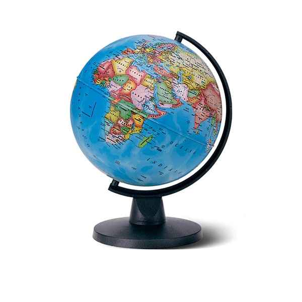 Globe Aries Pol - Globe geographique non lumineux - Cartographie politique - diam 16 cm - hauteur 22 cm