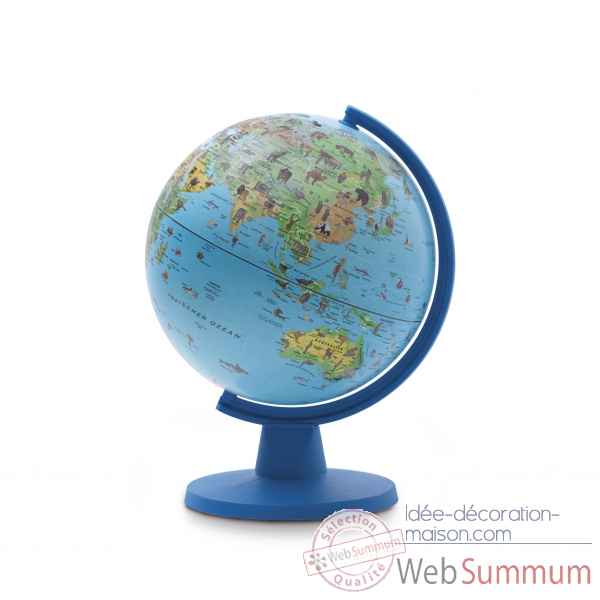 Globe non lumineuxmini safari 16 mini cartographie illustrée 16 cm (diamètre) Sicjeg