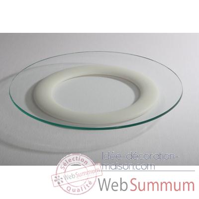 Assiette 30 cm avec anneau silicone SiloPlate-SP30