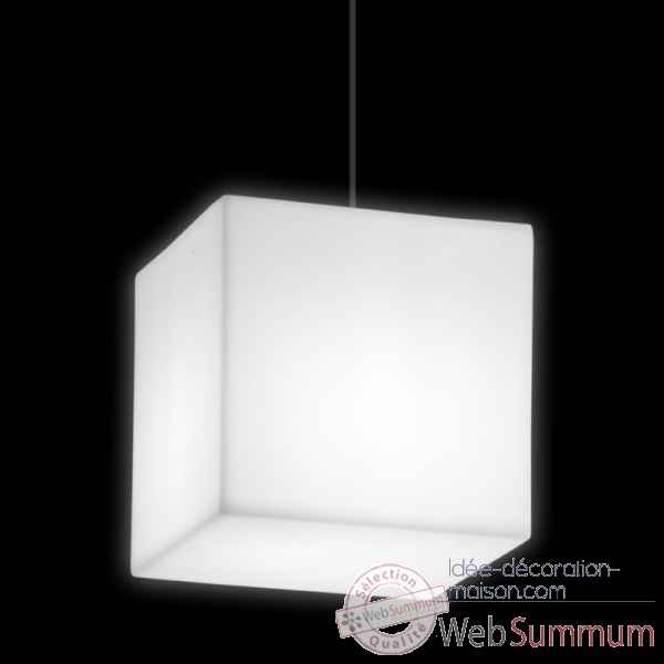Lampe design design sur piquet fiaccola cubo rouge lampe ip55  SD FCC131