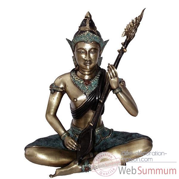 Statuette danseuse Thai en bronze -BRZ256-35