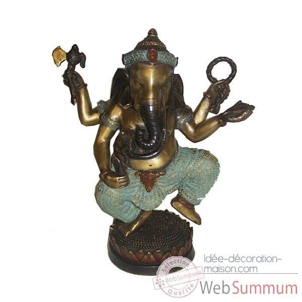 Statuette divinite hindouiste en bronze -BRZ329
