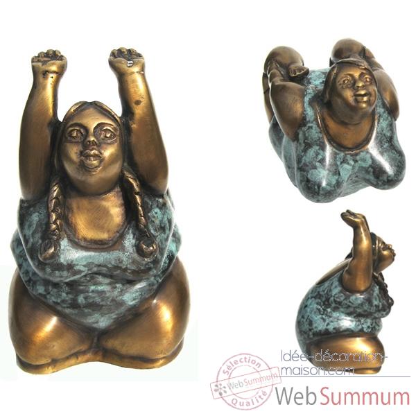 Statuette femme contemporaine en bronze -BRZ1107-41