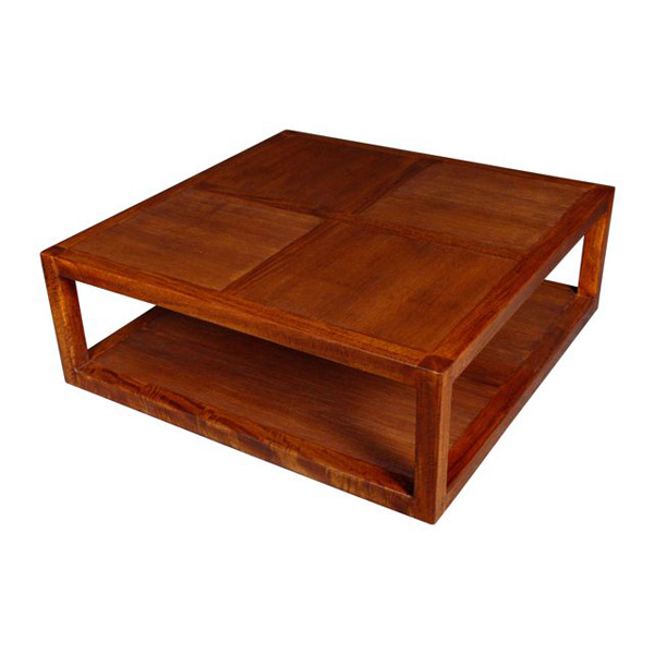 Table basse 2 planches strie Meuble d'Indonesie -53977