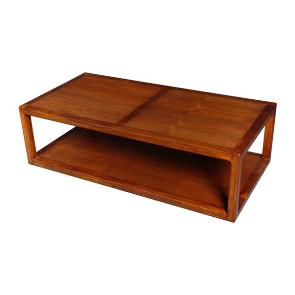 Table basse double planches strie Meuble d'Indonesie -53993