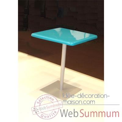 Table bistrot Art Mely pied laque -AM003