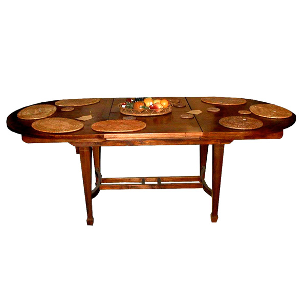 Table ovale avec rallonge papillonBois : Teck Meuble d'Indonesie -54353P