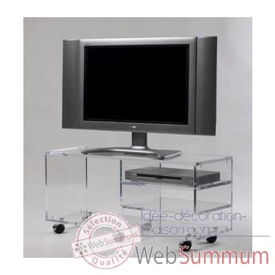 Table tele 99x35x45 Marais pour ecran LCD ou plasma -MTV103