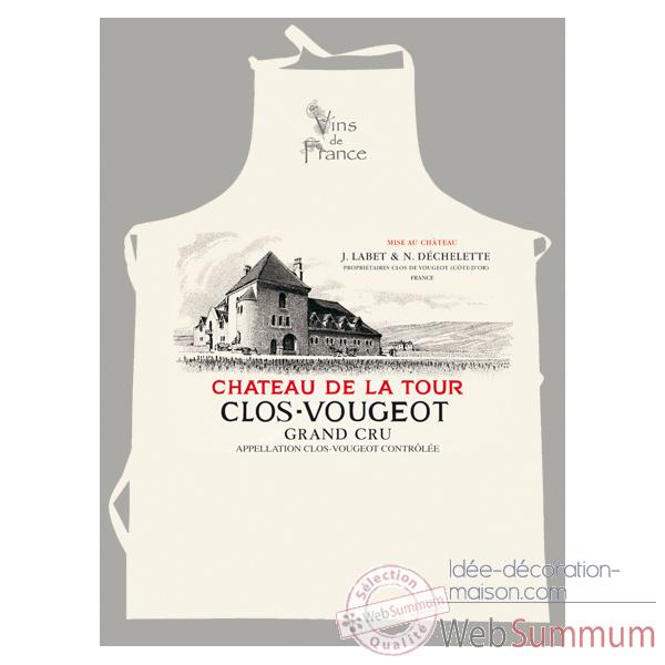 Tablier sommelier etiquette Clos Vougeot -2229