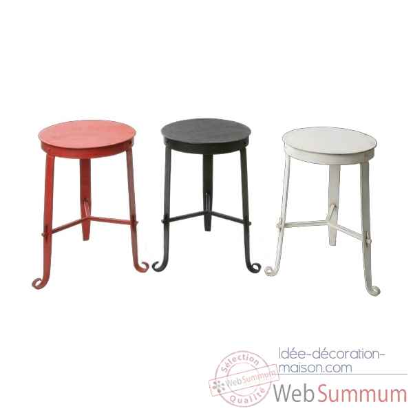 Tabouret en Metal rose Hindigo -JE14PIN