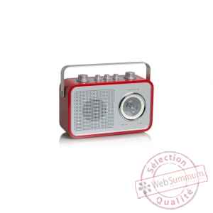 Radio am fm compacte portable rouge tangent -uno 2go-r