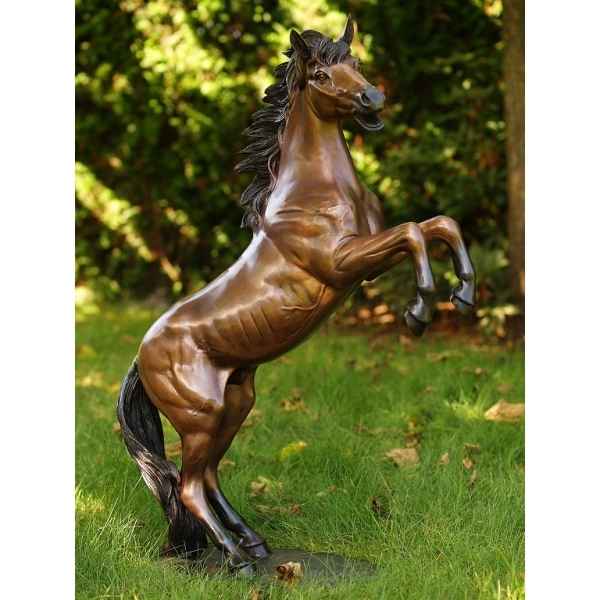 Cheval cabre en bronze h 100 cm -B1096