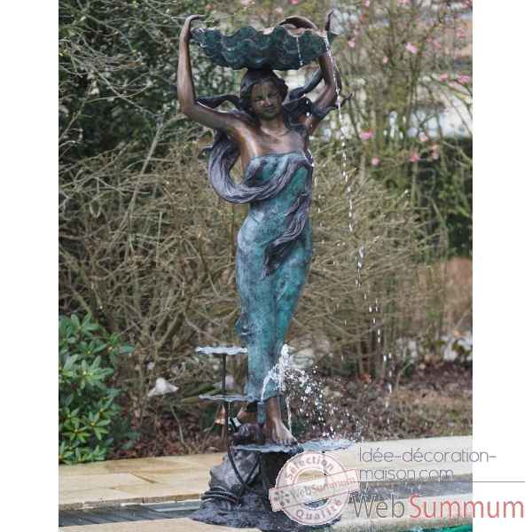Femme avec coquille fontaine Thermobrass -B84059