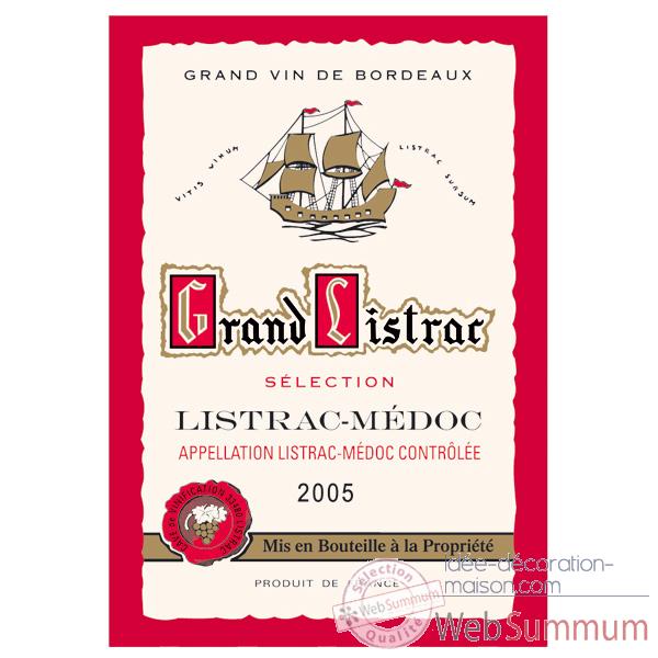 Torchon imprime Grand Listrac-Medoc - Bordeaux -1016