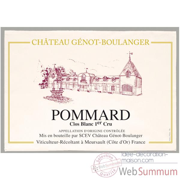 Video Torchon imprime Chateau Guenot Boulanger - Pommard -1155